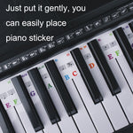 Adesivi colorati per tastiera di pianoforte per bambini, accessori per strumenti musicali, Imitation Piano Keys 61 Keys, Piano Keys 61 keys, Piano Keys 88 keys