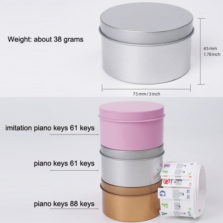 Adesivi colorati per tastiera di pianoforte per bambini, accessori per strumenti musicali, Imitation Piano Keys 61 Keys, Piano Keys 61 keys, Piano Keys 88 keys