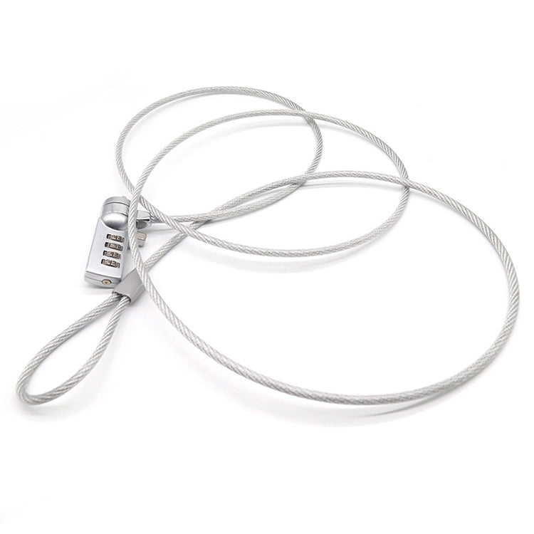 Blocco password antifurto universale per notebook con blocco computer a quattro cifre, Diameter 3.5 mm Length 1.2 m, Diameter 3.5 mm Length 1.5 m, Diameter 3.5 mm Length 1.8 m