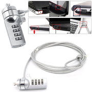 Blocco password antifurto universale per notebook con blocco computer a quattro cifre, Diameter 3.5 mm Length 1.2 m, Diameter 3.5 mm Length 1.5 m, Diameter 3.5 mm Length 1.8 m