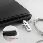 Blocco password antifurto universale per notebook con blocco computer a quattro cifre, Diameter 3.5 mm Length 1.2 m, Diameter 3.5 mm Length 1.5 m, Diameter 3.5 mm Length 1.8 m