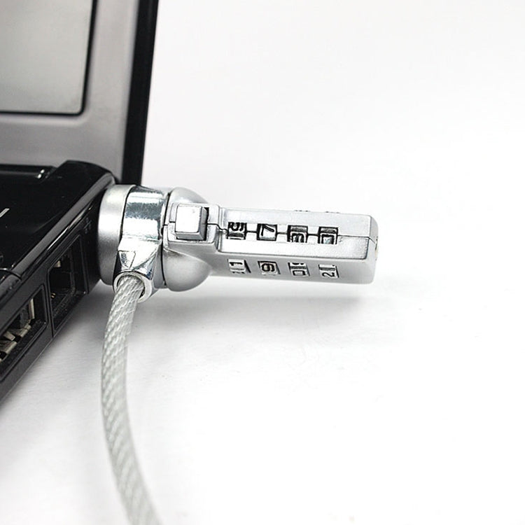 Blocco password antifurto universale per notebook con blocco computer a quattro cifre, Diameter 3.5 mm Length 1.2 m, Diameter 3.5 mm Length 1.5 m, Diameter 3.5 mm Length 1.8 m