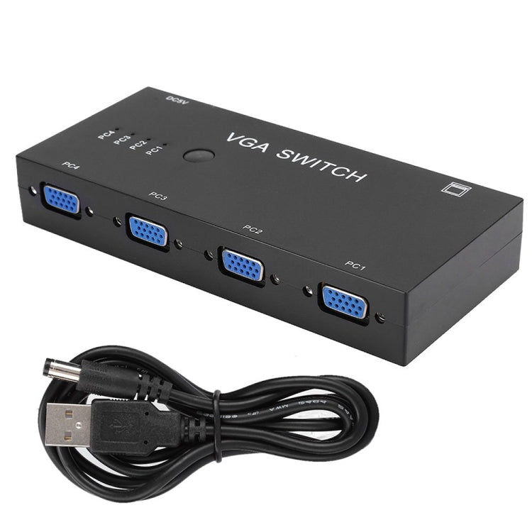 Switcher VGA con quattro ingressi e un'uscita Convertitore video VGA per computer