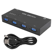 Switcher VGA con quattro ingressi e un'uscita Convertitore video VGA per computer