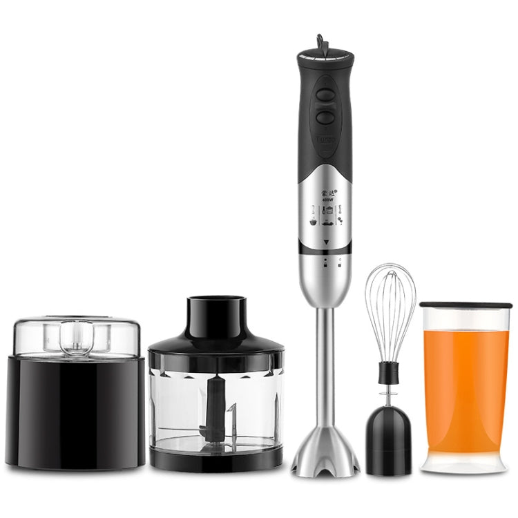 Robot da cucina multifunzionale Frullatore portatile Bastone magico staccabile Bastone da cucina in acciaio inossidabile a velocità variabile a 5 velocità, spina CN, Handheld Blender