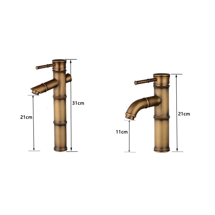 Rubinetto in rame per lavabo a cascata in bambù con acqua calda e fredda antica retrò, Breaking 2 Knots, Breaking 3 Knots, Early 2 Knots, Early 3 Knots, Elbow 2 Knots, Elbow 3 Knots