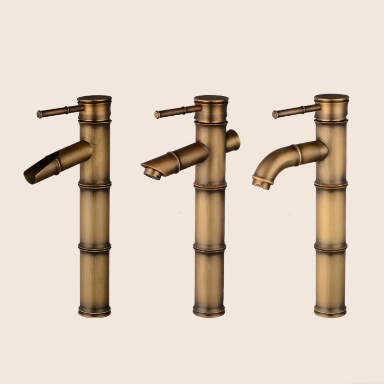 Rubinetto in rame per lavabo a cascata in bambù con acqua calda e fredda antica retrò, Breaking 2 Knots, Breaking 3 Knots, Early 2 Knots, Early 3 Knots, Elbow 2 Knots, Elbow 3 Knots