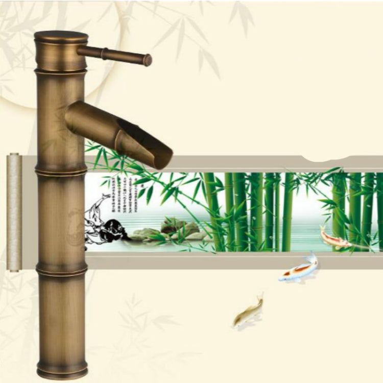 Rubinetto in rame per lavabo a cascata in bambù con acqua calda e fredda antica retrò, Breaking 2 Knots, Breaking 3 Knots, Early 2 Knots, Early 3 Knots, Elbow 2 Knots, Elbow 3 Knots