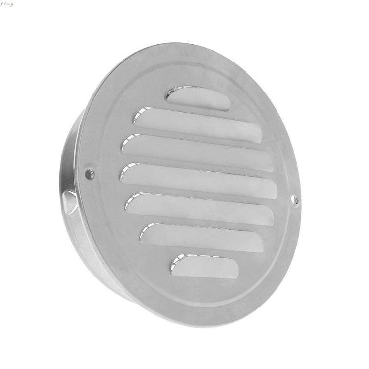 Cappa per uccelli a testa piatta in acciaio inox con parete esterna, resistente alla pioggia e agli insetti, 70mm, 80mm, 00mm, 120mm, 150mm, 160mm, 180mm, 200mm
