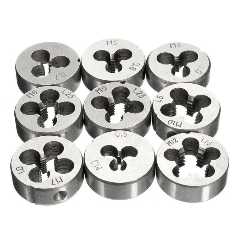 Modello di matrice a mano Set di matrici per maschiatura Maschiatura manuale Foro per filettatura, 20 In 1, 40 In 1