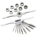 Modello di matrice a mano Set di matrici per maschiatura Maschiatura manuale Foro per filettatura, 20 In 1, 40 In 1
