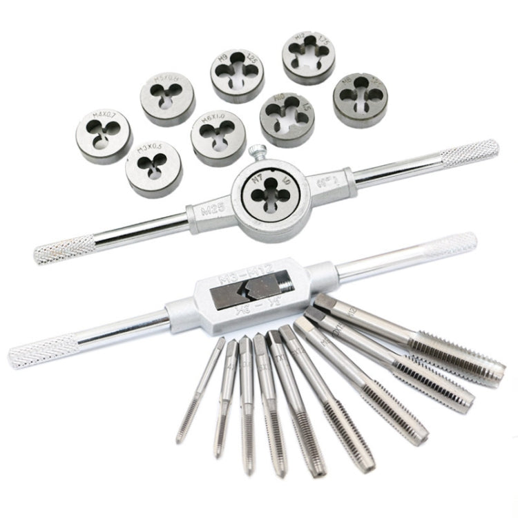 Modello di matrice a mano Set di matrici per maschiatura Maschiatura manuale Foro per filettatura, 20 In 1, 40 In 1