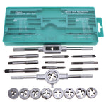 Modello di matrice a mano Set di matrici per maschiatura Maschiatura manuale Foro per filettatura, 20 In 1, 40 In 1