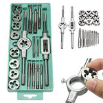 Modello di matrice a mano Set di matrici per maschiatura Maschiatura manuale Foro per filettatura, 20 In 1, 40 In 1