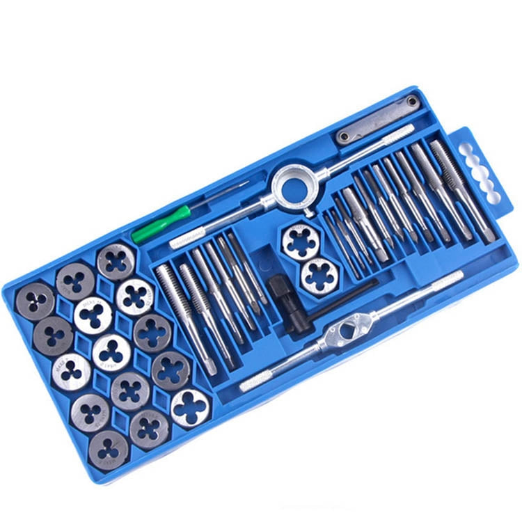 Modello di matrice a mano Set di matrici per maschiatura Maschiatura manuale Foro per filettatura, 20 In 1, 40 In 1