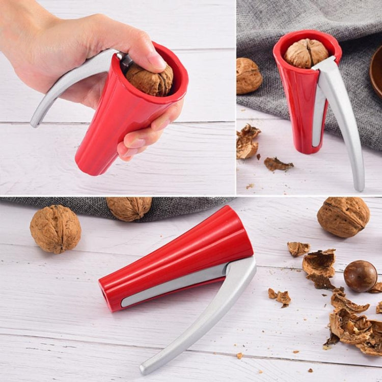 Gadget per utensili da cucina a forma di imbuto in lega di zinco, schiaccianoci, apriscatole per noci, Funnel Shape Red, Funnel Shape Black