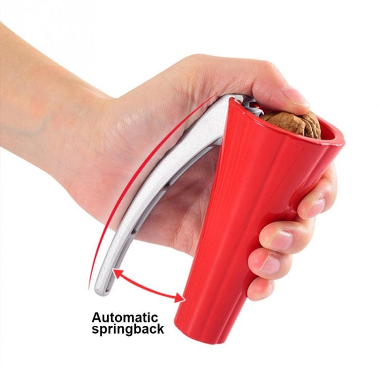 Gadget per utensili da cucina a forma di imbuto in lega di zinco, schiaccianoci, apriscatole per noci, Funnel Shape Red, Funnel Shape Black
