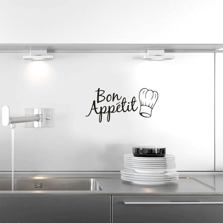 Decorazione della cucina Adesivi da cucina Adesivi da parete Bon Appetit Sfondi in vinile fai da te, Kitchen Decoration