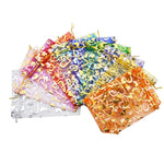 Sacchetti regalo da 100 pezzi Sacchetti in organza Sacchetti per imballaggio di caramelle e gioielli, 7x9cm, 10x12cm, 11x16cm, 13x18cm, 15x20cm, 17x23cm, 20x30cm