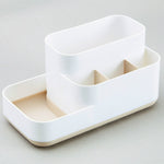 K204 Scatola di immagazzinaggio per rack da tavolo per cosmetici con griglia staccabile in plastica creativa