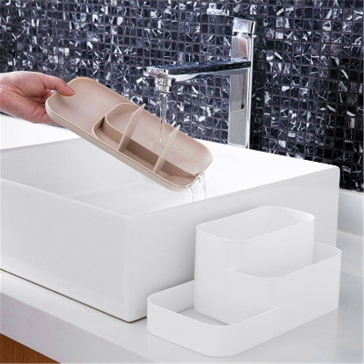 K204 Scatola di immagazzinaggio per rack da tavolo per cosmetici con griglia staccabile in plastica creativa