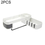 2 accessori per il bagno, mensola per doccia, treppiede rotante senza soluzione di continuità, rack di stoccaggio, treppiede da cucina
