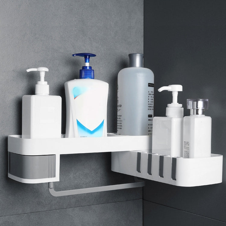 2 accessori per il bagno, mensola per doccia, treppiede rotante senza soluzione di continuità, rack di stoccaggio, treppiede da cucina