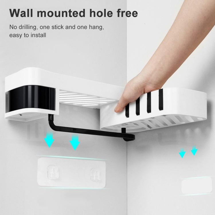 2 accessori per il bagno, mensola per doccia, treppiede rotante senza soluzione di continuità, rack di stoccaggio, treppiede da cucina