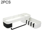 2 accessori per il bagno, mensola per doccia, treppiede rotante senza soluzione di continuità, rack di stoccaggio, treppiede da cucina