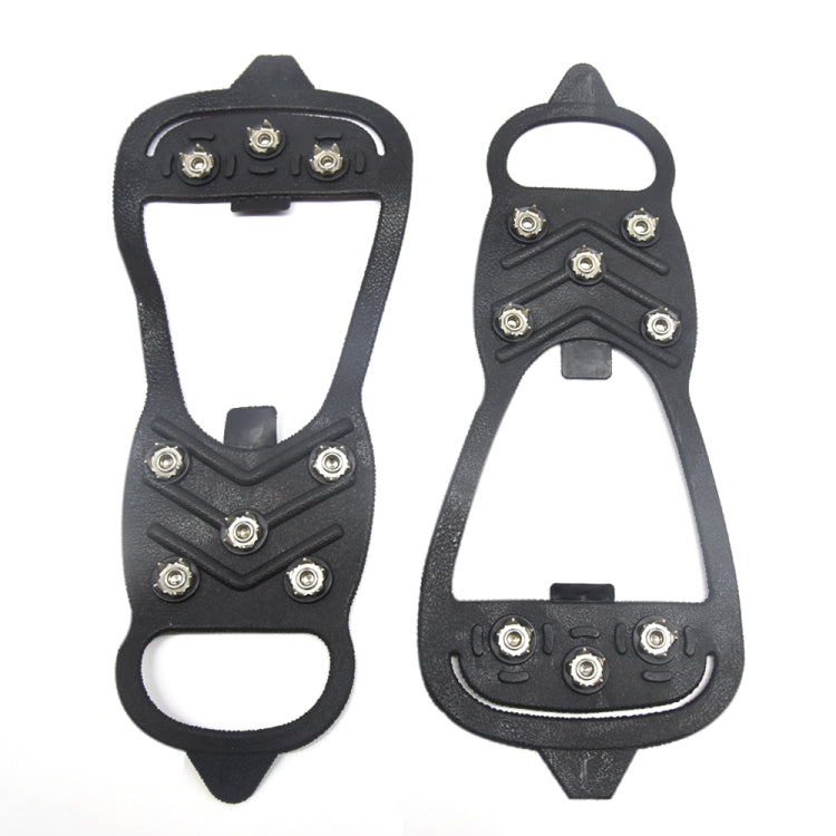 Copriscarpe antiscivolo per esterni con artiglio di ghiaccio a 8 denti per terreno innevato e ghiacciato, M（35-40 Yards）, L（41-45 Yards）