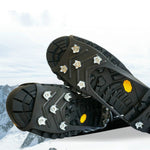 Copriscarpe antiscivolo per esterni con artiglio di ghiaccio a 8 denti per terreno innevato e ghiacciato, M（35-40 Yards）, L（41-45 Yards）