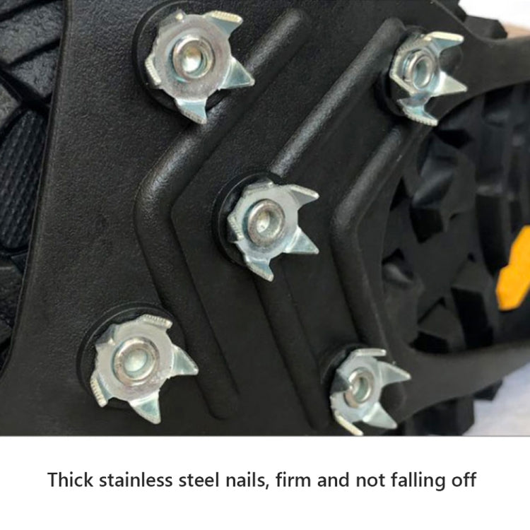 Copriscarpe antiscivolo per esterni con artiglio di ghiaccio a 8 denti per terreno innevato e ghiacciato, M（35-40 Yards）, L（41-45 Yards）