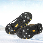 Copriscarpe antiscivolo per esterni con artiglio di ghiaccio a 8 denti per terreno innevato e ghiacciato, M（35-40 Yards）, L（41-45 Yards）