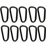 Fibbia per bottiglia d'acqua con moschettone in alluminio a forma di D da 10 pezzi