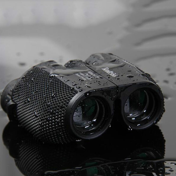 ROLISS 10X25 Telescopio binoculare ad alta potenza portatile impermeabile per sport all'aria aperta, 10X25