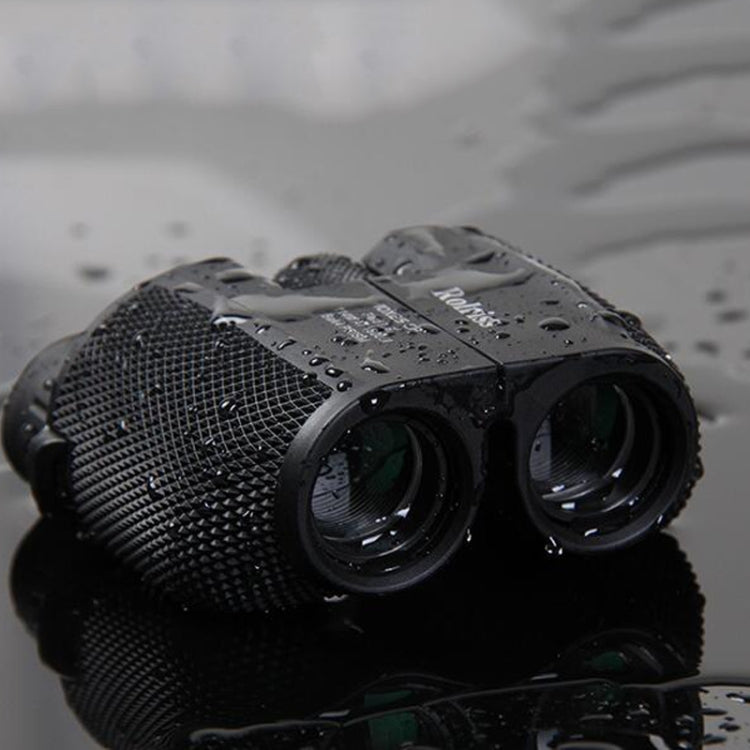 ROLISS 10X25 Telescopio binoculare ad alta potenza portatile impermeabile per sport all'aria aperta, 10X25