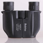ROLISS 10X25 Telescopio binoculare ad alta potenza portatile impermeabile per sport all'aria aperta, 10X25