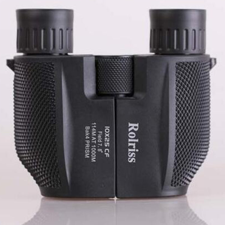 ROLISS 10X25 Telescopio binoculare ad alta potenza portatile impermeabile per sport all'aria aperta, 10X25