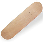 Skateboard a quattro ruote Tavola ruvida con superficie per skateboard a doppio rilievo in acero a 8 strati, 31 x 8 inch