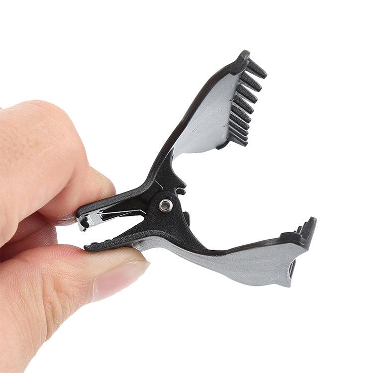 Clip a farfalla per parrucchiere in plastica nera 12 pezzi