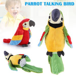 Pappagalli di peluche che registrano pappagalli parlanti torceranno le ali del ventaglio, giocattoli per bambini, Height 18cm