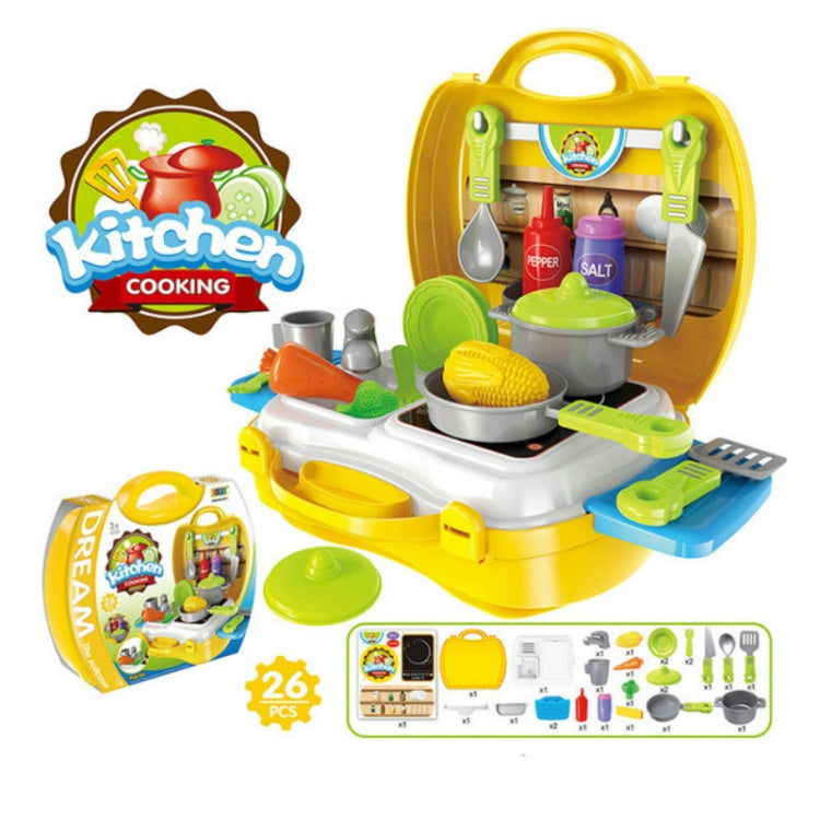 Simulazione per bambini Set di utensili per la tavola da cucina Cosmetici Finta di giocare a casa Giocattolo valigia, Medical, Kitchen, Supermaket, Tools, Makeup