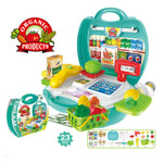 Simulazione per bambini Set di utensili per la tavola da cucina Cosmetici Finta di giocare a casa Giocattolo valigia, Medical, Kitchen, Supermaket, Tools, Makeup