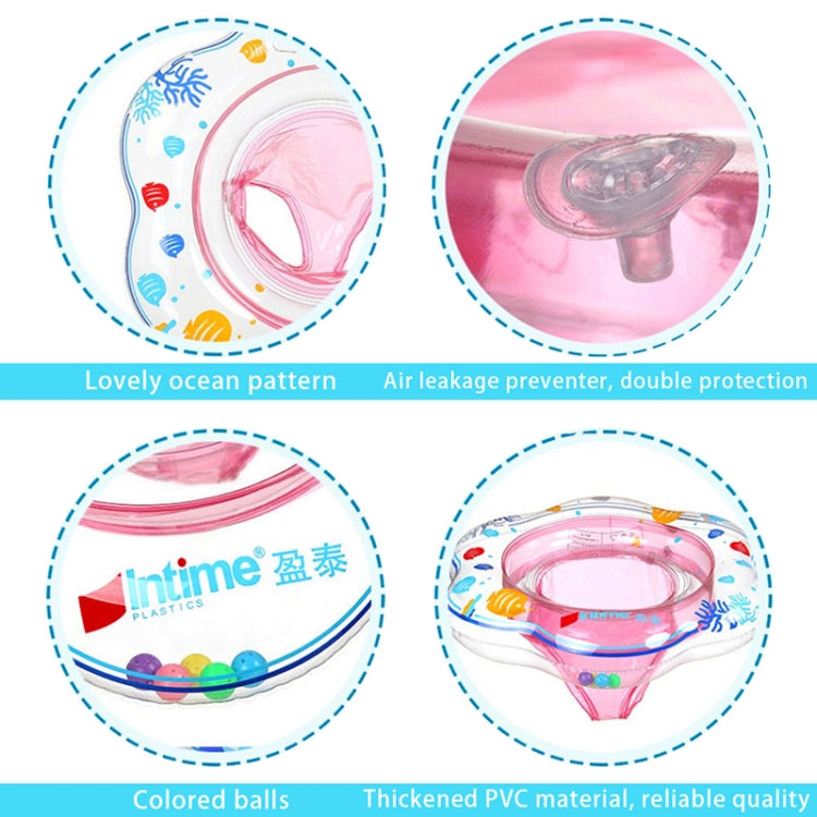 Anello da seduta con doppio anello da nuoto sotto le ascelle spesso per bambini in PVC Intime, Double Underarm Swimming Ring(Pink), Double Underarm Swimming Ring(Blue), Double Underarm Swimming Ring(Green)