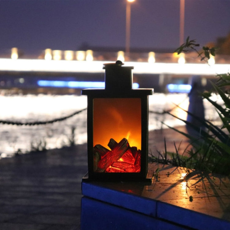 Lampade da tavolo a LED per esterni Camino artificiale Candeliere Fiamma di carbone Decorazione retrò