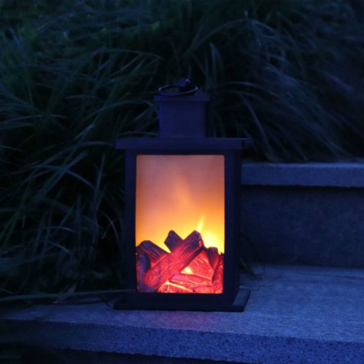 Lampade da tavolo a LED per esterni Camino artificiale Candeliere Fiamma di carbone Decorazione retrò