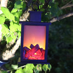 Lampade da tavolo a LED per esterni Camino artificiale Candeliere Fiamma di carbone Decorazione retrò