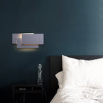 Creativo semplice camera da letto comodino soggiorno ristorante hotel sala studio corridoio corridoio luce LED torre pila lampada da parete, Black circle 18W, White circle 18W, Black square 18W, White square 18W
