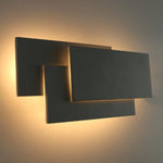 Creativo semplice camera da letto comodino soggiorno ristorante hotel sala studio corridoio corridoio luce LED torre pila lampada da parete, Black circle 18W, White circle 18W, Black square 18W, White square 18W