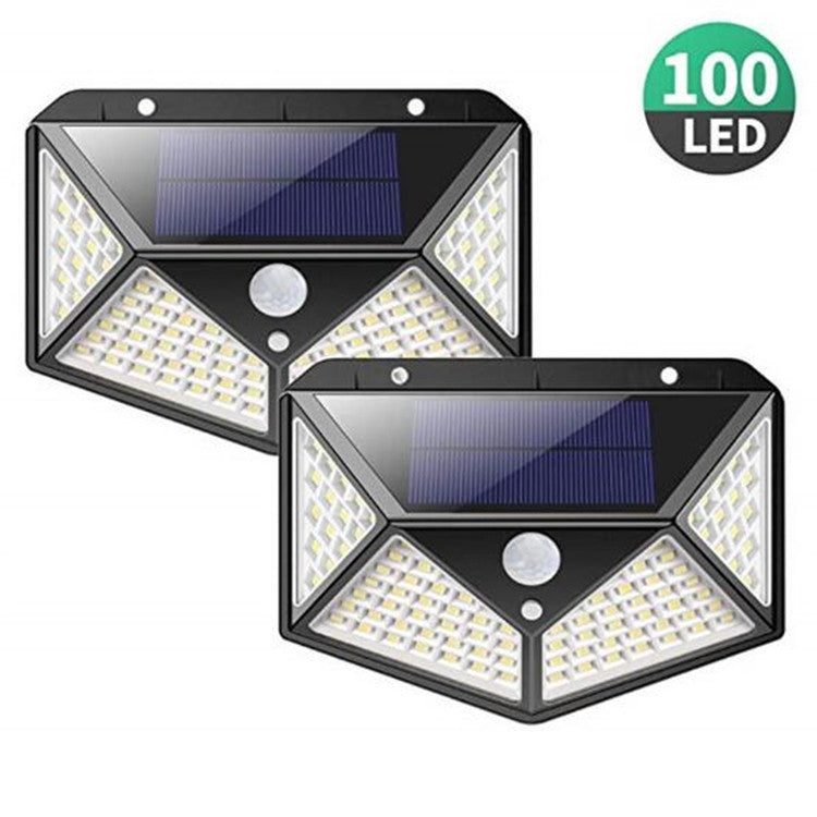 Lampada da parete solare a induzione 100 LED esterni